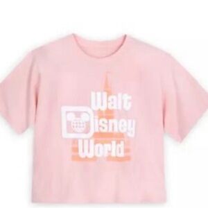 Pink Walt Disney World Cropped Tee